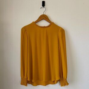 LOFT Petites Blouse with Tie Back